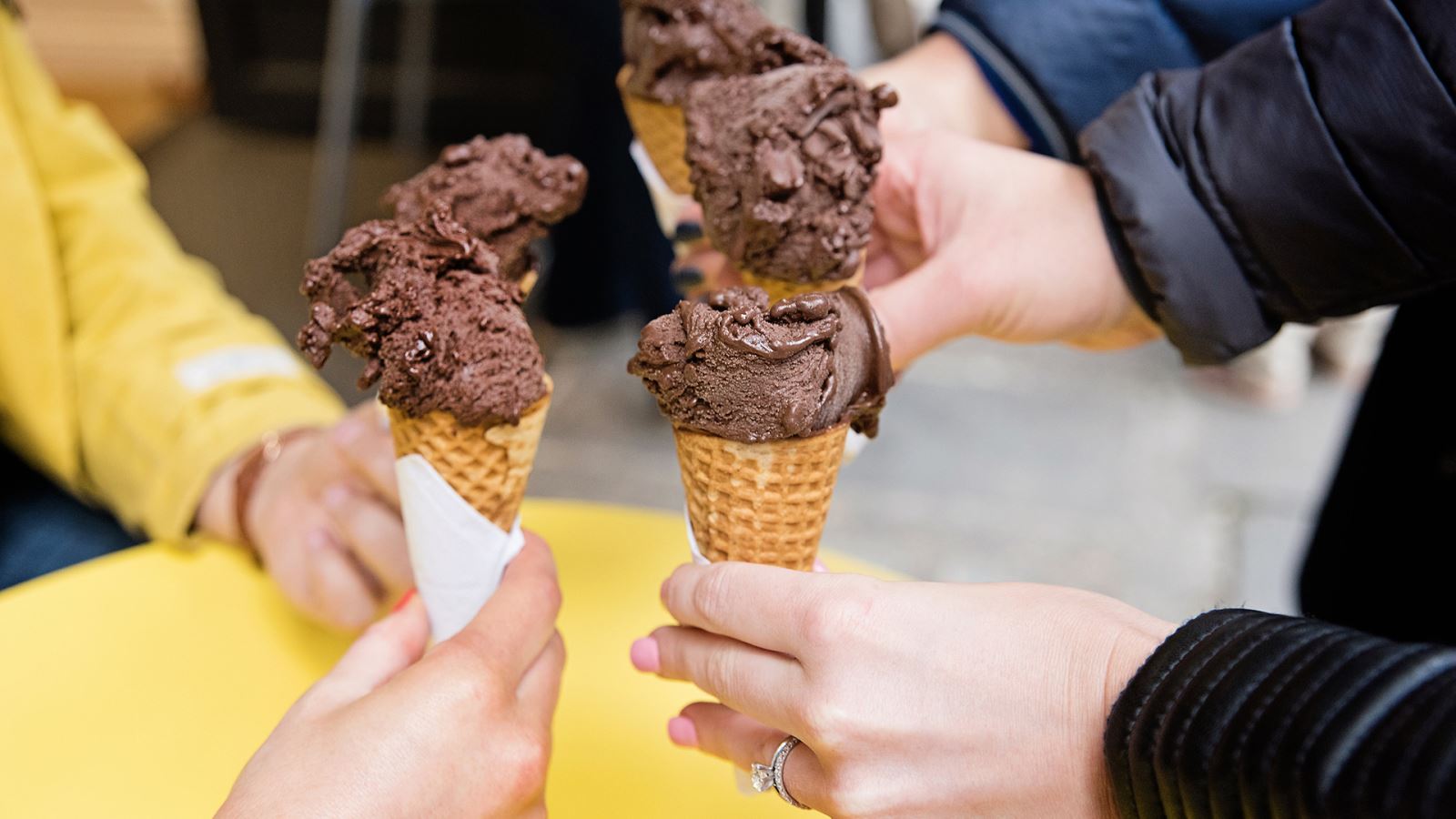 Gelato on a Savouring Bath tour